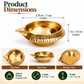 Pure Source India Brass Diya Set of 10 | Traditional Indian Oil Lamps for Pooja, Mandir & Home Décor | Small Brass Decorative Lamps for Diwali, Festivals & Housewarming