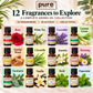 Pure Source India 12-in-1 Aroma Oil Set – 10 ml Each | 12 Fragrance Oils for Diffusers, Aroma Burners, Potpourri & Home Fragrance | Lemon Grass, Lavender, Jasmine, Rose, Citronella & More | 120 ml Total