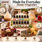 Pure Source India 12-in-1 Aroma Oil Set – 10 ml Each | 12 Fragrance Oils for Diffusers, Aroma Burners, Potpourri & Home Fragrance | Lemon Grass, Lavender, Jasmine, Rose, Citronella & More | 120 ml Total