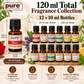 Pure Source India 12-in-1 Aroma Oil Set – 10 ml Each | 12 Fragrance Oils for Diffusers, Aroma Burners, Potpourri & Home Fragrance | Lemon Grass, Lavender, Jasmine, Rose, Citronella & More | 120 ml Total