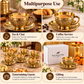Product Title  Pure Source India Brass Tea Cup & Saucer Set of 6 | 4.4 oz / 130 ml Traditional Gold Tea Cups | Decorative Indian Serveware & Gifting
