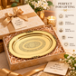 Pure Source India Brass Oval Serving Tray 10 Inch | Decorative Engraved Brass Platter for Serving, Pooja, Home Décor & Gifting