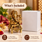 Pure Source India Pure Brass Shree Ganesha Statue 6 Inch | Traditional Hindu Ganesh Idol for Home, Puja, Office & Gifting | 1320 g