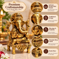 Pure Source India Pure Brass Shree Ganesha Statue 6 Inch | Traditional Hindu Ganesh Idol for Home, Puja, Office & Gifting | 1320 g