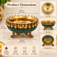 Premium Brass Urli Bowl for Home Décor, Indian Decorative Bowl with Embellished Design | Floating Flower & Candle Centerpiece for Diwali, Pooja, Weddings & Festive Décor